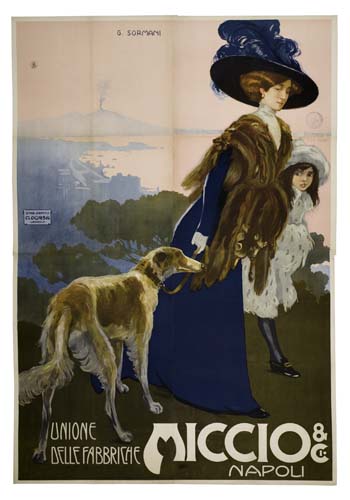 Miccio and Cie Napoli, woman in blue, dog