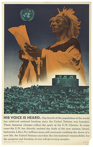 His Voice is Heard, crowded room