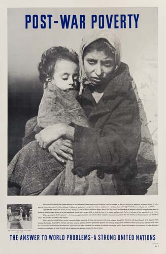 Post-War Poverty, woman and child