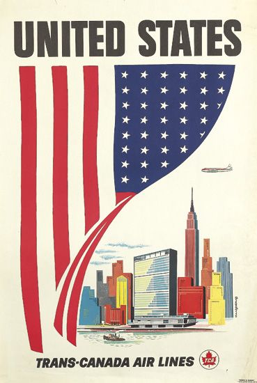 United States, Trans-Canada Air Lines, American flag