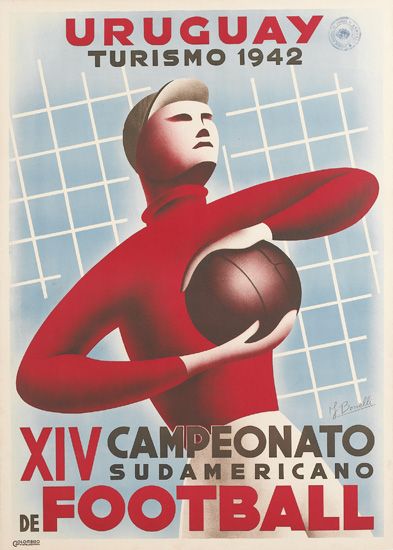 Uruguay Turismo 1942, XIV Football, man in red