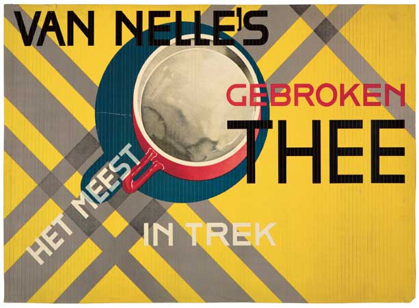 Van Nelle’s Gebroken Thee, yellow poster