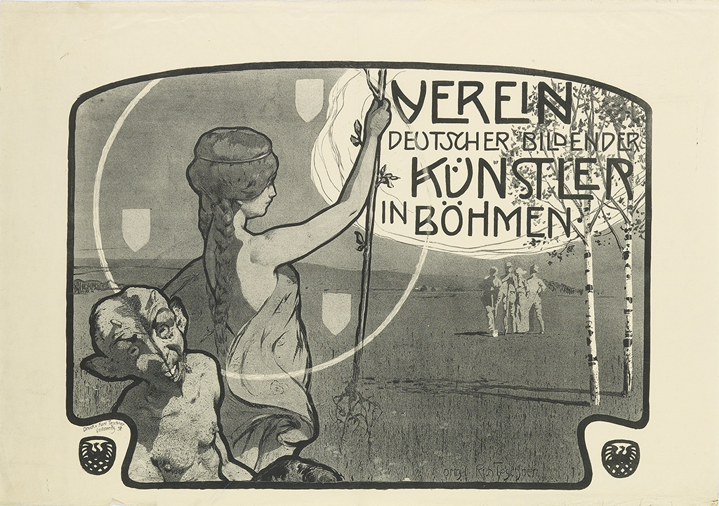 Verein Deutscher Bildender Kunsterler in Bohmen, woman in grey