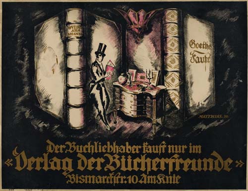 Verlag de burherfreunde, black poster