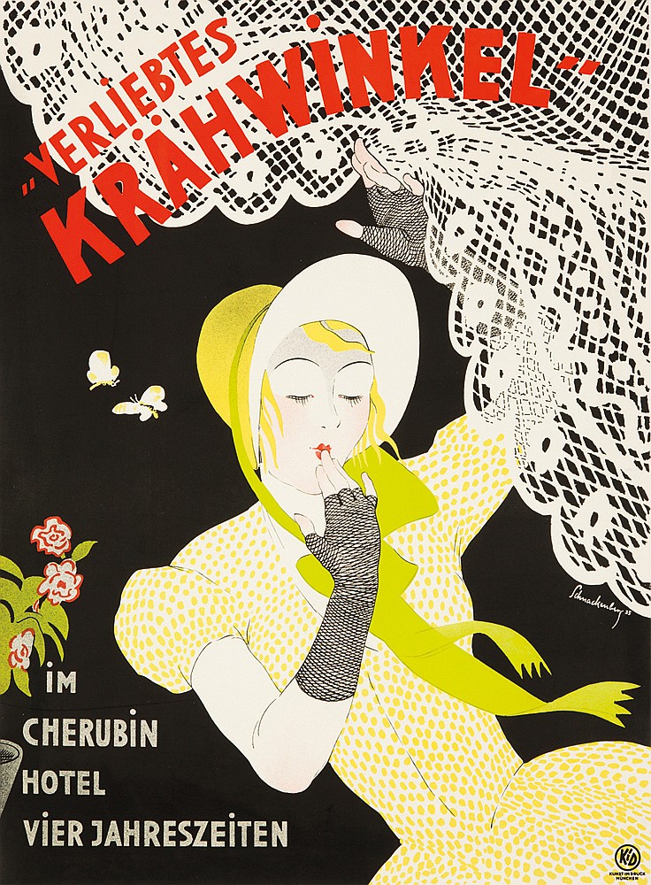 Verliebtes Krahwinkel, woman in yellow