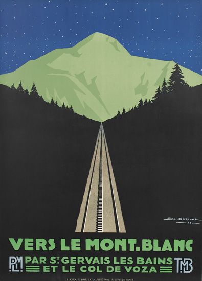 Vers Le Mont Blanc, train tracks