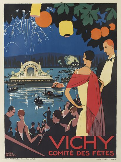 Vichy Comite des Fetes, lanterns