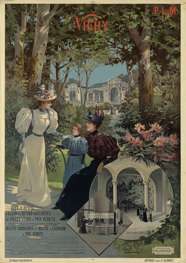 Vichy, women in nature
