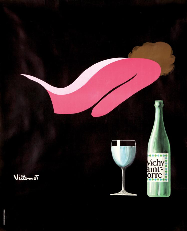 Vichy Saint Yorre, bottle, pink woman