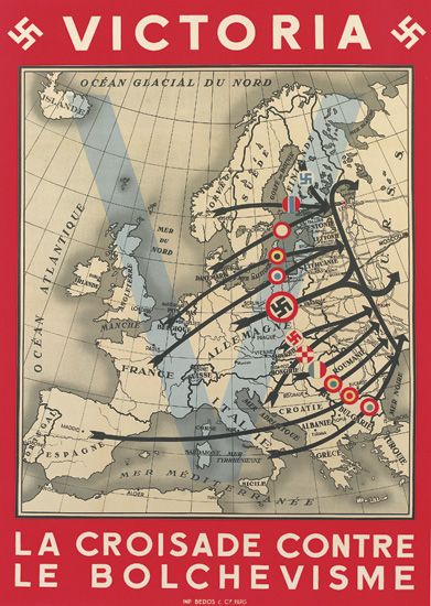 Victoria La Croisade Contre Le Bolchevisme, routes