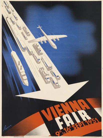 Vienna Fair 1951, planes and shipe