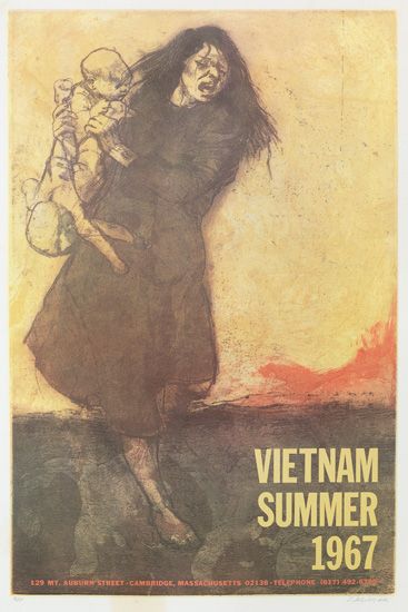 Vietnam Summer 1967, woman in black, baby