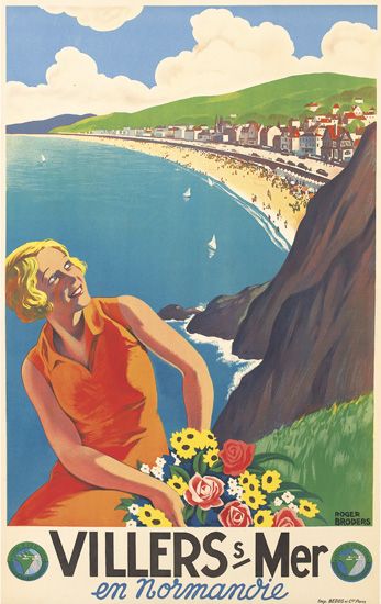 Villers S Mer, woman inred