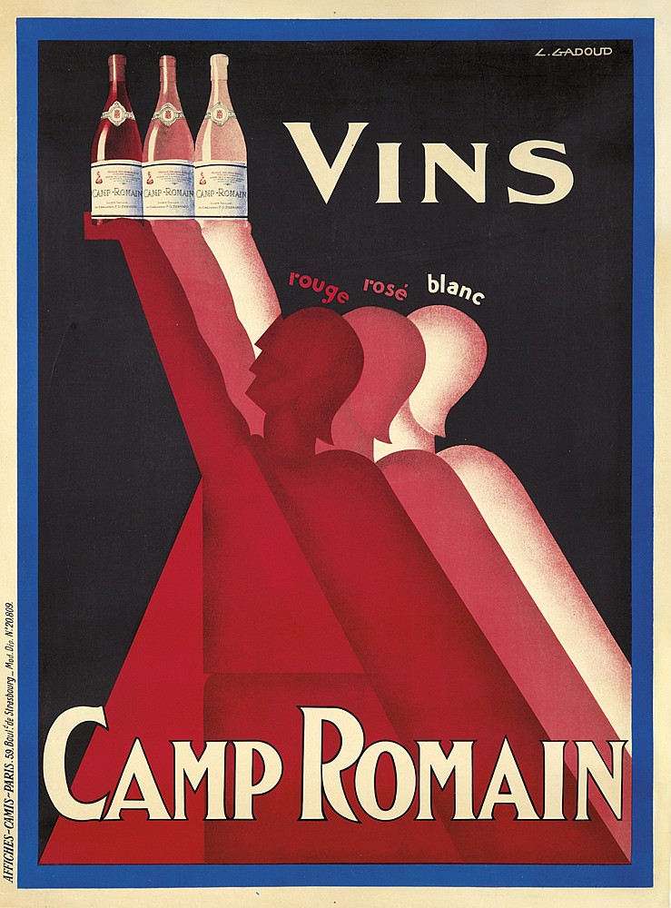 Vins Camp Romain, men in red and pink