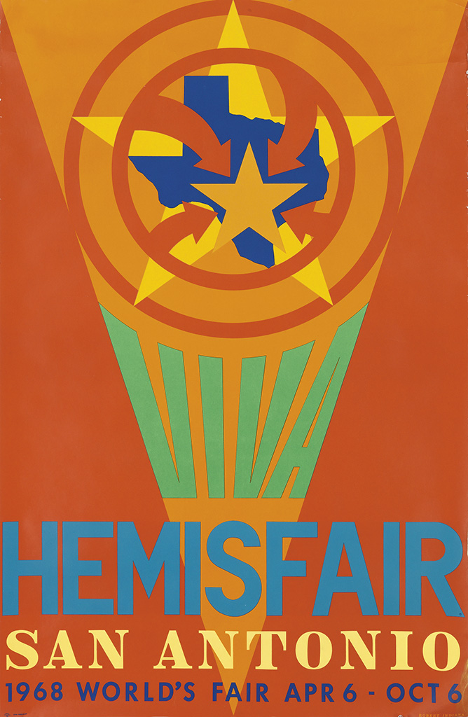 Hemisfair San Antonio, orange poster
