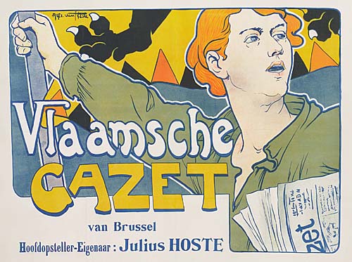 Vlaamsche Gazet, man in green