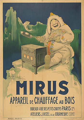 Mirus Appareil de Chauffae au Bois, Inuit cooks fish