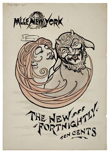 The New Fortnightly Ten Cents, sketch of characters