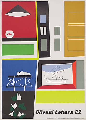 Olivetti Lettera 22, color blocks