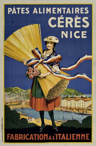 Pates Alimentaires Ceres Nice, woman holds wheat