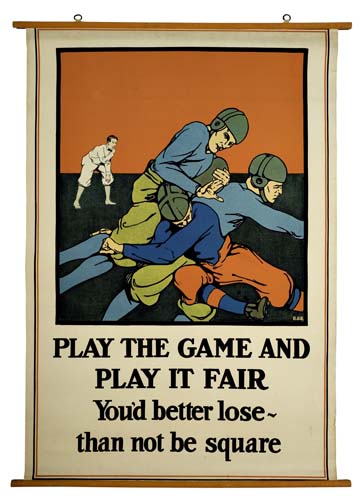 Play the Game and Play it Fair, men play sports