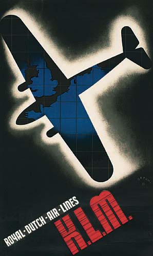 Royal Dutch Air Lines World’s Longest Air Line, KLM, blue plane