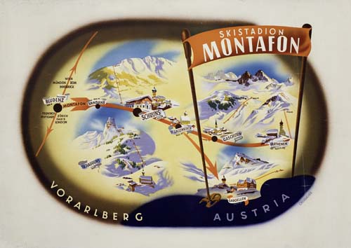 Skistadion Montafon, ski map