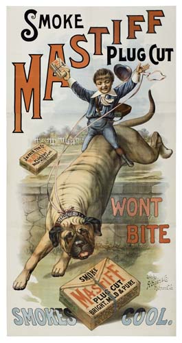 Smoke Mastiff Plug Cut, large dog