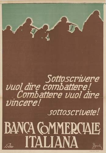 Sottoscrivere, Banca Commerciale Italiana, soldiers
