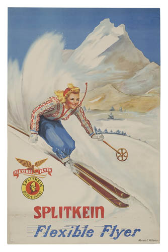 Splitkein Flexible Flyer, skier