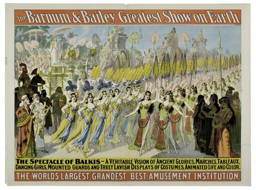 The Barnum and Bailey Greatest Show on Earth, The Spectacle of Balkis, women dancing