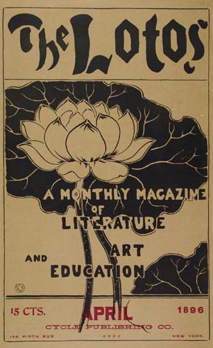 The Lotos a Monthly Magazine of Literature, black flower