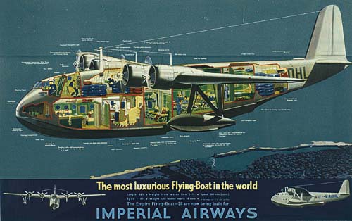Imperial Airways, interior of plane