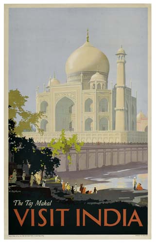 Visit India, The Taj Mahal, white Taj Mahal