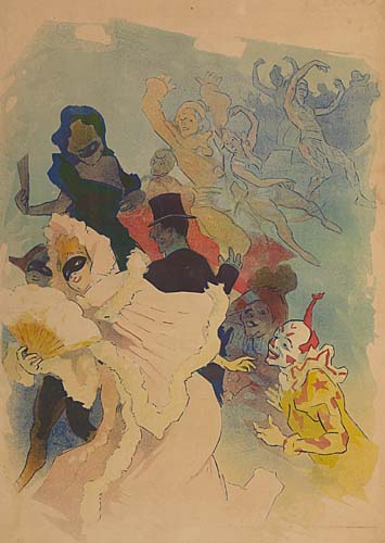 Wordless poster, dancing party