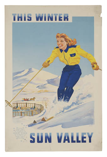 This Winter Sun Valley, woman skiing